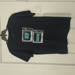 Kid Dangerous Navy blue Old School shirt  boys size small